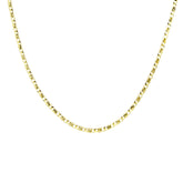 14K Solid Gold Espanzer Chain Necklace (1.07mm) - Elegant Fine Jewelry Gift for Her – Dainty Real Gold Everyday Jewelry - Delicate Luxury